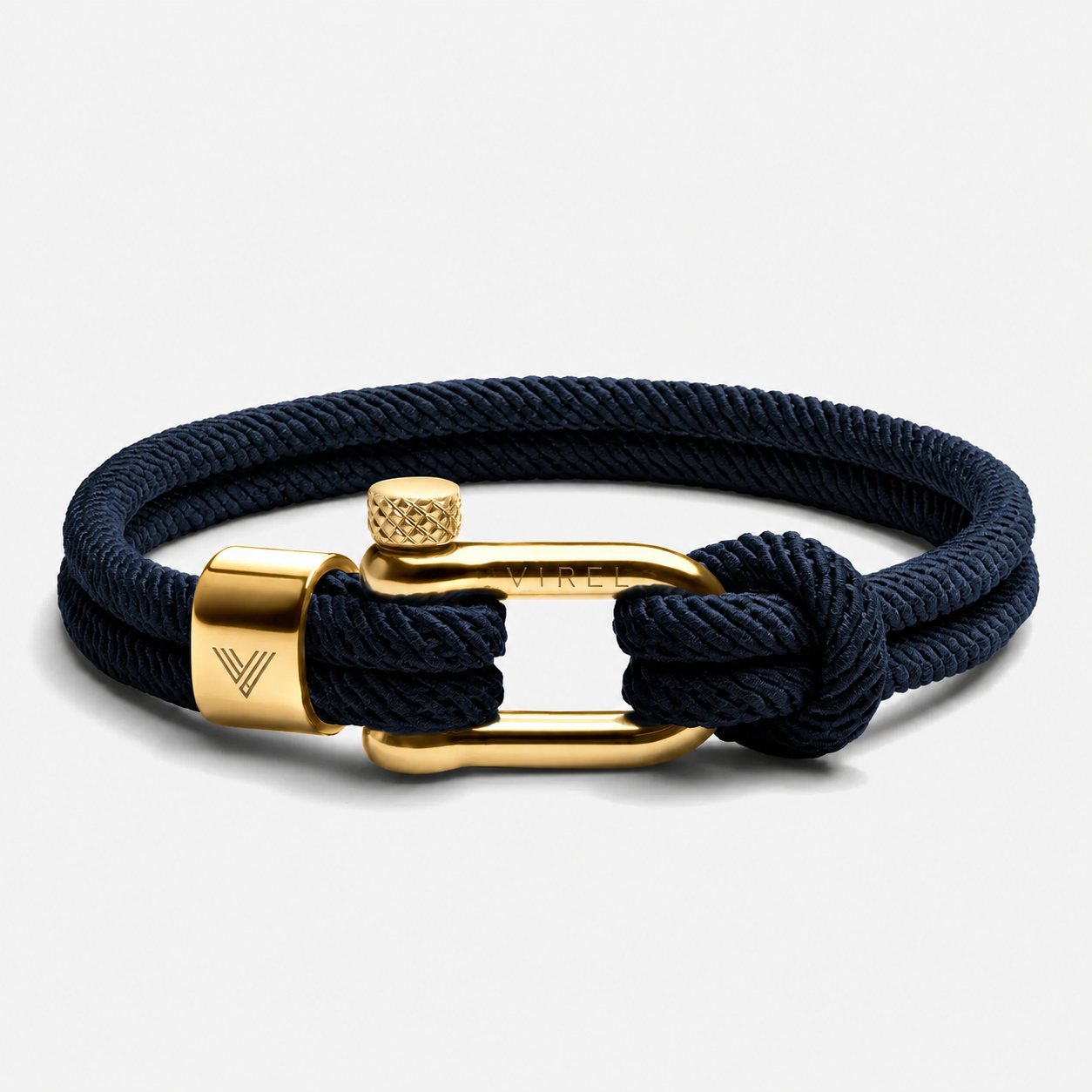 VIREL™ Atlantic Gold Rope Shackle Bracelet