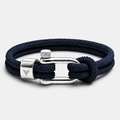 VIREL™ Atlantic Silver Rope Shackle Bracelet