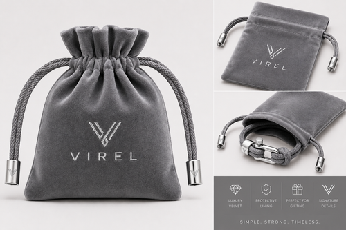 VIREL™ Coastal Silver Rope Shackle Bracelet
