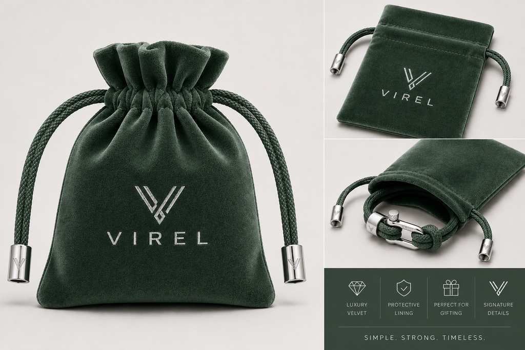 VIREL™ Evergreen Gold Rope Shackle Bracelet