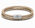 VIREL™ Dune Beige Double-Wrap Rope Bracelet