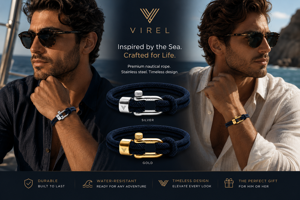 The Navy Stack - Two-Bracelet Set