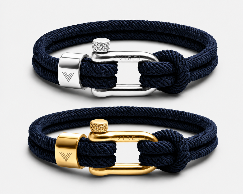 The Navy Stack - Two-Bracelet Set