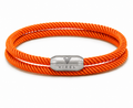 VIREL™ Signal Orange Double-Wrap Rope Bracelet