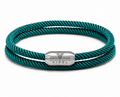 VIREL™ Tidal Teal Double-Wrap Rope Bracelet