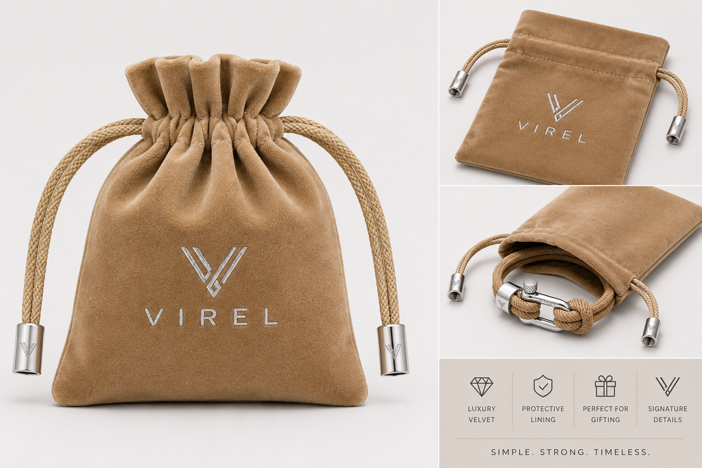 VIREL™ Coastal Sand Rope Shackle Bracelet